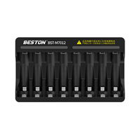 Leshp-chargeur intelligent de batterie Rechargeable, 1.5V, Triple A, au lithium AA, avec 8 fentes