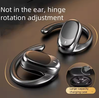 Casque sans fil pas cher à conduction osseuse, ouvert, pour le sport, haute qualité sonore, ANC, étanche IPX5, longue autonomie 5.4