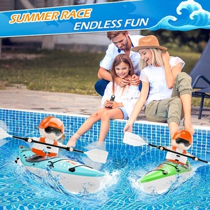 2.4GHz RC Kayak mô hình trẻ em điều khiển từ xa nước đua thuyền lái xe chế độ kép mái chèo kayak đồ chơi cho bồn tắm Hồ bơi hồ với đèn - Product Image 3
