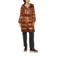 Veste d'hiver matelassée en duvet pour femmes, coupe décontractée, imperméable, col montant, doublure en nylon, logo personnalisé, manteau