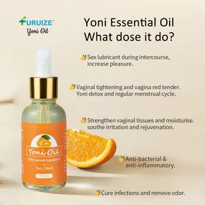 Цветочный и фруктовый вкус 100% травяное натуральное вагинальное массажное масло yoni