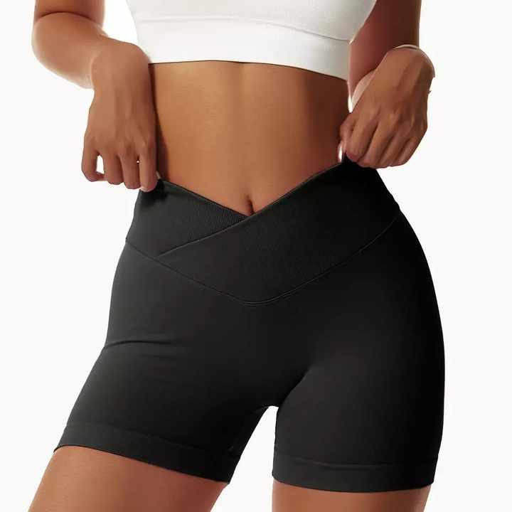 Seamless Knitted Sports Short Leggings