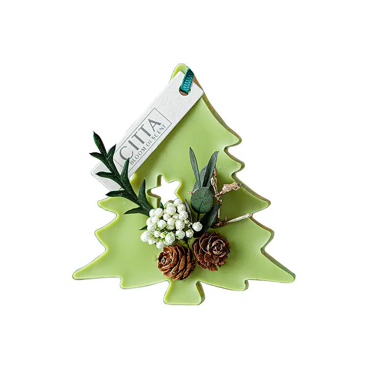 Christmas tree aromatherapy wax set box wardrobe shoe cabinet deodorant hand-dried flower material to sample custom