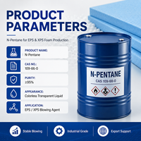 Solución de Proceso N-Pentano CAS 109-66-0 99% de Pureza, Agente de Expansión para Preespumado de EPS, Moldeo, Curado, Suministro de Fábrica
