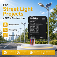 Contrôleur solaire MPPT 3260 3.2V 60W 30A ultra-efficace Sukite, automatique, du crépuscule à l'aube, pour projet d'éclairage routier en milieu rural