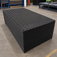 Tapis de protection temporaire en HDPE pour équipement lourd, épaisseur 12,7 mm, 4x8, tapis de piste en HDPE composite pour boue, marais et sols difficiles