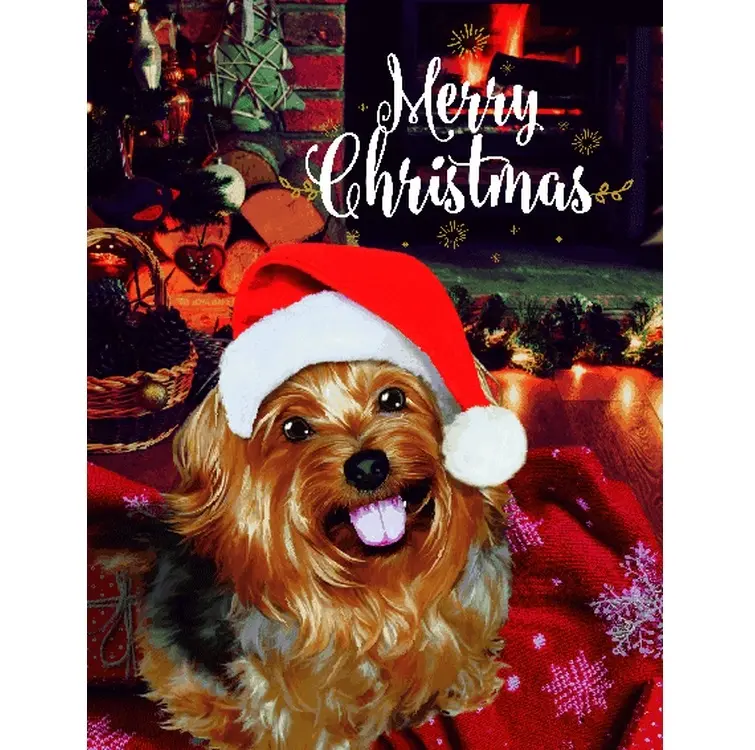 Hot Sale Printing Greeting Card Luxury Merry Christmas Gift Card Postcard