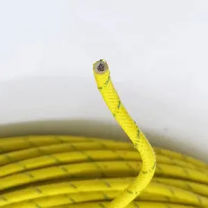 Cable resistente al calor Cable de silicona de alta temperatura trenzado de fibra de vidrio 300 grados