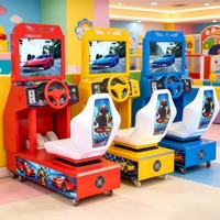 Machine de jeu de course de voitures pour enfants, simulateur de conduite à monnayeur pour aire de jeux intérieure