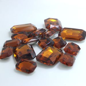 Usine En Gros <span class=keywords><strong>Verre</strong></span> Strass 6*8mm Nail Art Fournitures Cristal Pierre en Vrac - Product Image 1