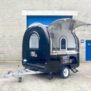 Rimorchio per BBQ, Carretto per Caffè, Furgone Mobile per Hot Dog e Gelati, Rimorchio Alimentare Completamente Attrezzato - Product Image 3