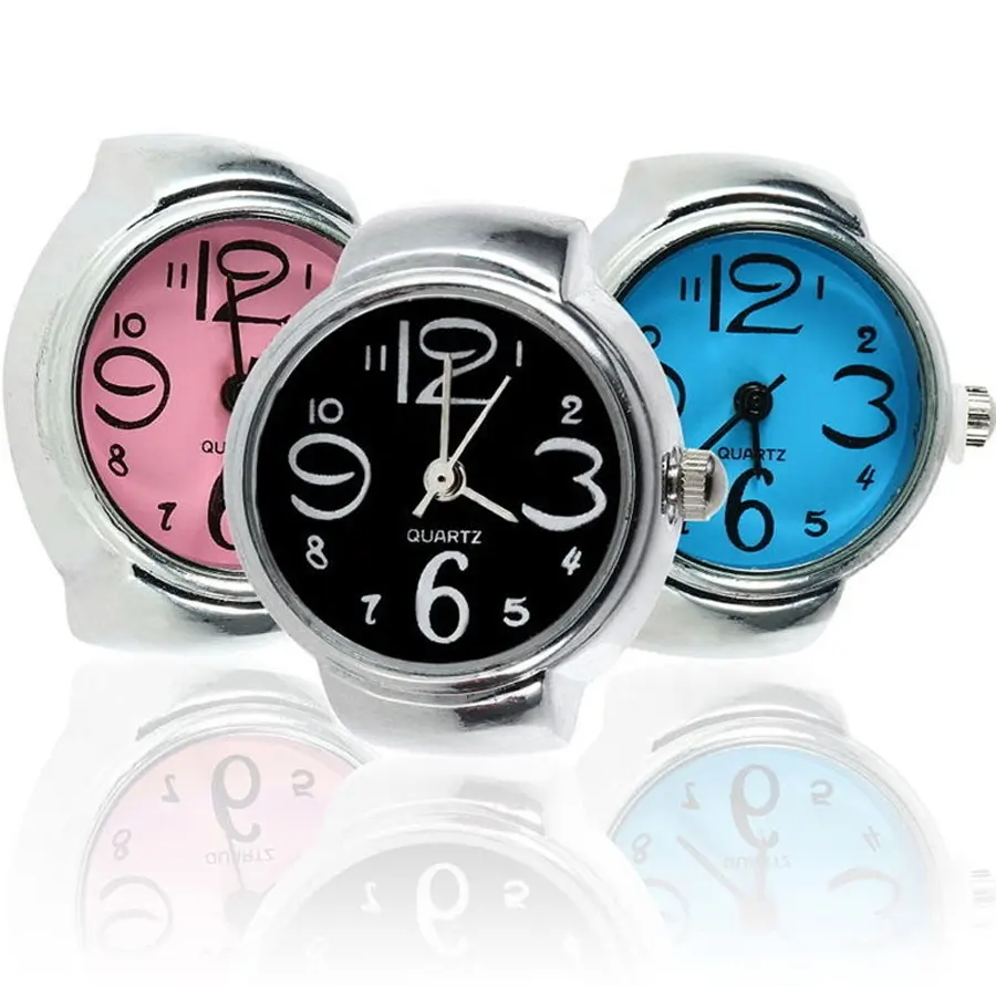 Fabulous Vogue Steel Elastic Custom Branded Quartz Ring Watch