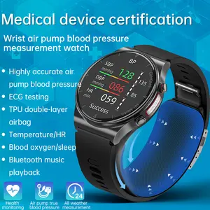 Accurate Air Pump Blood Pressure Heart Rate Alarm Body Temperature Family And Friends Remote Care Sleep Monitor Smart Watch