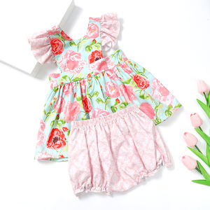 Completi <span class=keywords><strong>Estivi</strong></span> <span class=keywords><strong>per</strong></span> Bambini e Bambine, Set di Abbigliamento Smock, <span class=keywords><strong>Vestiti</strong></span> <span class=keywords><strong>per</strong></span> Bambini in Maglia Stile Caccia - Product Image 6