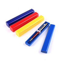 Meilleure vente étui à crayons de rangement transparent étui à stylo école/famille Promotion commerciale cadeau stylo emballage petite boîte carrée