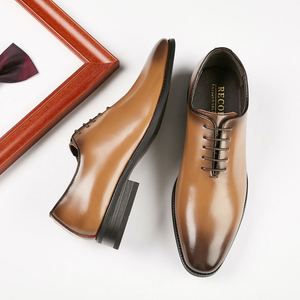 Zapatos Antideslizantes para Hombre, de Cuero, Casuales, de Negocios, con Suela de Goma, Cómodos, Seguros para Caminar, para Oficina, Uso Diario - Product Image 1