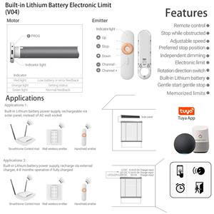 ستائر زيبرا كهربائية ذكية للنهار والليل بطبقتين مع تحكم عبر الواي فاي للمكتب وغرفة المعيشة - Product Image 3