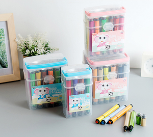 Eco Vriendelijke Mini Water Kleur Pen 12-36 Kleur Borstel Marker Pen Set Plastic Marker Pen Voor Kinderen Tekening - Product Image 3