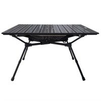 Table pliante portable pour le camping, hauteur réglable, plateau en aluminium pour pique-nique, barbecue, extérieur