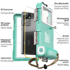 Étui de plongée professionnel étanche Shellbox 2e génération, sous-marine jusqu'à 15 m (49 pieds), compatible avec les téléphones portables de 6,9 pouces, avec trou d'aération - Product Image 5