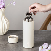Bouteille isotherme Pinkah à double paroi en acier inoxydable avec filtre intégré pour thé et eau infusée
