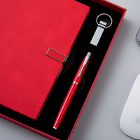 Coffret cadeau VIP carnet de notes exécutif USB A5 avec porte-stylo coffret avec logo personnalisé