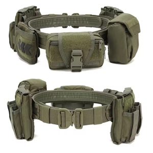 Ceinture multifonctionnelle d'autodéfense pour homme : tissu Oxford 1000D, ensemble de ceintures réglables à libération rapide pour l'extérieur, 6 pièces - Product Image 2