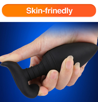 Masseur de prostate à télécommande en silicone USB, vibrateur portable, plug anal électrique, plug anal pour hommes et femmes