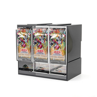 Présentoir de Comptoir en Acrylique à 3 Compartiments pour Paquets de Boosters TCG – Vente en Gros