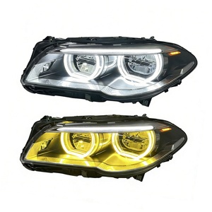Pour l'assemblage des phares de la série 5, modèles 11-17 F10/F18, modification Angel Eye LED, feux de jour 12V - Product Image 1