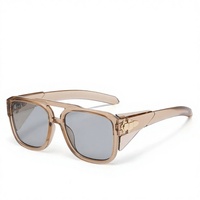 Nouvelles Lunettes de Soleil de Sport à Double Pont UV400 Monture Complète Protection Totale Style Européen et Américain Tendance Homme Femme
