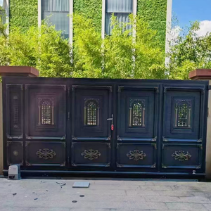 Thiết kế Châu Âu hiện đại cửa nhôm tự động rèn nhôm đường lái xe và nhà cửa với các tính năng an ninh cho khách sạn - Product Image 5