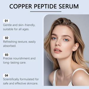 Esencia de péptidos de cobre para una piel elástica, sedosa y delicada, loción hidratante, refrescante y de fácil absorción para el cuidado diario de la piel. - Product Image 5