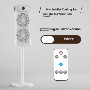USB Rechargeable Desktop air Conditioning <strong>Fan</strong> <strong>Remote</strong> <strong>Control</strong> &amp; Light Floor-standing Humidifying Desktop Spray Cooling <strong>Fan</strong> Timed - Product Image 6