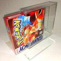 Boîte acrylique transparente personnalisée TCG pour Game Boy : Étui de présentation en acrylique pour Game Boy avec protection UV, stockage GBA, protection UV à 99 %, uniquement en acrylique
