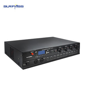 MB6650U Amplificador mezclador de megafonía de 6 zonas de alta potencia 650W con sintonizador FM de diente azul/MP3 grabable - Product Image 6