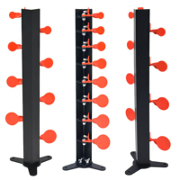 Cible d'entraînement en métal à réinitialisation automatique pour tir à l'arc et à la carabine à air comprimé, haute durabilité, personnalisée en usine, pour entraînement en duo