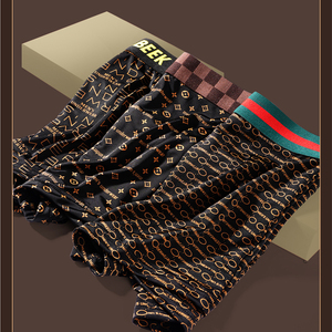 2025 Slip Boxer da <span class=keywords><strong>Uomo</strong></span> Stampati Personalizzabili all'Ingrosso, Freschi, Comodi, Traspiranti, Antistatici, a Vita Media, <span class=keywords><strong>Taglie</strong></span> <span class=keywords><strong>Forti</strong></span> - Product Image 3