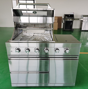 <span class=keywords><strong>Barbecue</strong></span> a Gas in Acciaio <span class=keywords><strong>Inox</strong></span> <span class=keywords><strong>per</strong></span> Cucina Esterna Personalizzato dal Produttore, 4 Bruciatori - Product Image 3