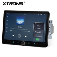 Lecteur multimédia automobile Android universel double DIN 10,1 pouces 64 Go avec ADAS intégré, entrée HD, écran QLED, CarPlay sans fil CE-XTRONS
