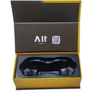 Boîte cadeau carrée magnétique en carton pour accessoires d'appareil photo de téléphone portable, avec gaufrage, impression UV sélective, dorure à chaud, écologique