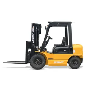 Pengangkat Heli Penjualan Laris Baru Forklift Diesel 5 Ton Forklift Euro V Tahap Emisi dengan Pergeseran Samping dan Pemanas untuk Musim Dingin