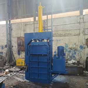 Presse à balles hydraulique à une boîte pour carton, semi-automatique, 380V, modèle industriel bleu - Product Image 5