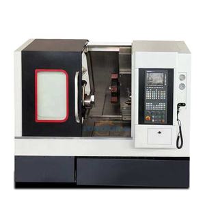 Tour à commande numérique à faible coût, alimentateur de barres, TCK50 TCK56 <span class=keywords><strong>Tonor</strong></span>, machine à lit incliné, centre de tournage à commande numérique, tourelle motorisée - Product Image 3