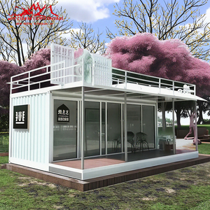 Contenedor de Acero de 20 pies/40 pies <span class=keywords><strong>con</strong></span> Paneles Sándwich, <span class=keywords><strong>Casa</strong></span> Moderna, Oficina Móvil, Villa, Instalación Rápida, Transpirable, Cafetería, Bar, Hotel - Product Image 1