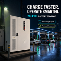 Sistema de Almacenamiento de Energía en Baterías (BESS) Refrigerado por Líquido de 261 kWh para Estaciones de Carga de Vehículos Eléctricos, Gestión de Carga Pico