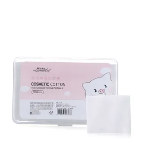 Lameila coton tampons monocouche non-tissé cosmétique coton démaquillant efficace coton 1000 pièces en boîte paquet B241