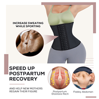 Hexin Service Personnalisé - Corset Amincissant en Latex à Haute Compression pour Femme - Fajas Sculptantes