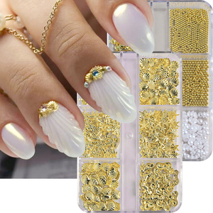 6 rejillas estrella <span class=keywords><strong>de</strong></span> <span class=keywords><strong>mar</strong></span> Shell Metal accesorios para <span class=keywords><strong>uñas</strong></span> decoraciones <span class=keywords><strong>de</strong></span> <span class=keywords><strong>uñas</strong></span> <span class=keywords><strong>de</strong></span> oro Micro pernos <span class=keywords><strong>de</strong></span> bola <span class=keywords><strong>de</strong></span> acero para <span class=keywords><strong>uñas</strong></span> <span class=keywords><strong>de</strong></span> manicura DIY - Product Image 4