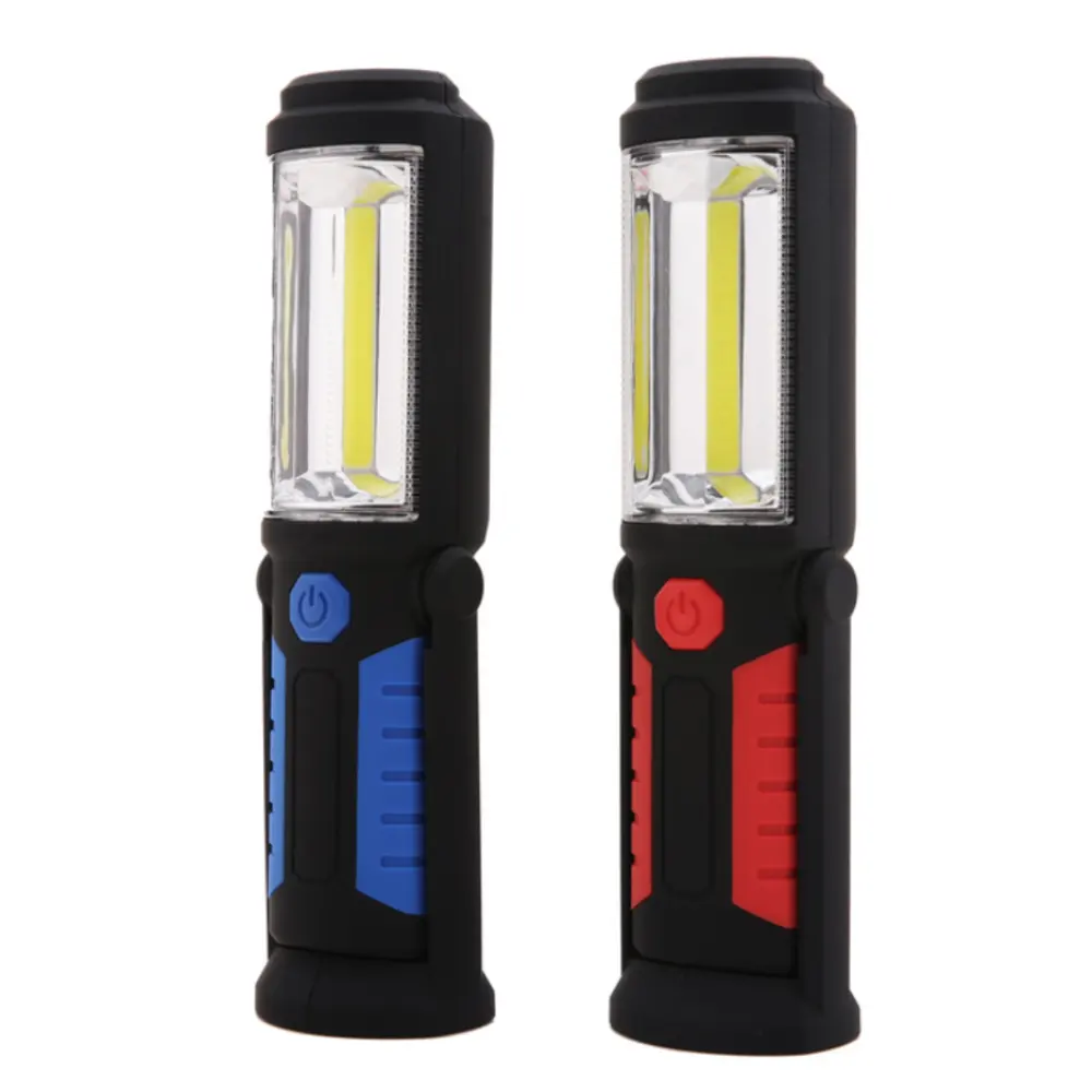 LED COB עבודה מגנטית אור פיקוח מנורת גמיש כף יד לפיד נטענת